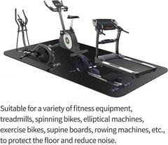 Large Exercise Mat,Exercise Equipment Mat,Treadmill Mat, Exercise Bike Mat,
