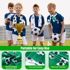 Hosuly 50 Pack Soccer Cooling Towel Bulk Soccer Theme Party Favors Ice Towel