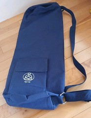 Gonex Yoga Mat Travel Bag Carrier Full-Zip Peacock Design Dark Blue 28×10