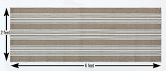 Hand Woven 100% Cotton Yoga Mat- Thick Handloom Made in India- for Gym Floor Exe