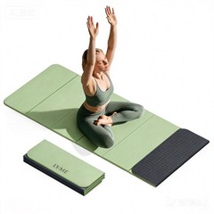 Foldable Yoga Mat, 71″x24″x1/3″ Thick, Non Slip Exercise Mat