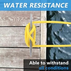 Dock Lines Boat Lines for Docking with Loop Double Braided Marine Mooring
