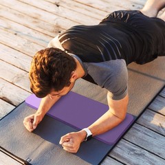 HASSLICKIT Yoga Knee Pad Cushion, 24 x 9.8 x 0.8 in Thick Mini Yoga Mat, Odor…