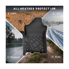 KARPAL Floor Mats for Ram 2500/3500 Crew Cab 2019-2025 2026, TPE All-Weather …