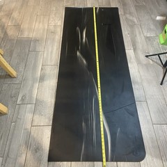 Lululemon Black Marble Non-Slip Yoga Mat Rectangular Unisex Adults