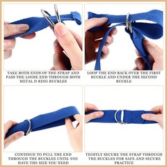 6 Pcs Yoga Strap for Stretching 8 Ft Yoga Exercise Adjustable Straps Bands wi…