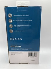 GAIAM STUDIO SELECT HIP BANDS 2 PACK SET LIGHT MEDIUM *BRAND NEW*