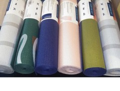 Yoga Non-Slip Lightweight Exercise Mats, 24″ x 68″ Workout Fitness BOX OF 6 NEW