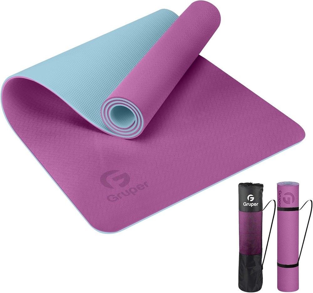 Thick Gym Exercise Mat Yoga Mat Pilates Workout Pad Non Slip Home Class Fitness