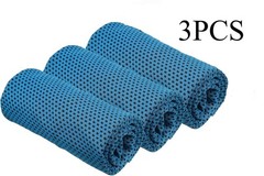 3Pcs Instant Cooling Towel Ice Cold for Gym Yoga Running – Soft 30x100cm gdrr