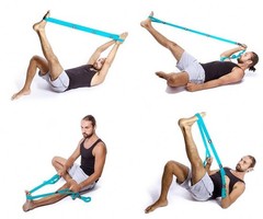 Elastic Stretching Strap with Loops – Cotton-Spandex Resistance Band for Muscle