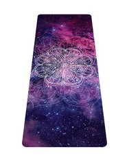 Printed Travel Foldable Yoga Mat 1/16 Inch 72×24 1.5mm Non Slip With Bag