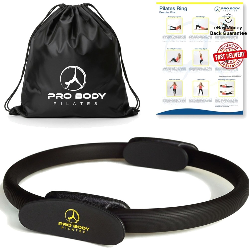 Medium Resistance 14-Inch Pilates Ring: Perfect for Postpartum & Home Workouts