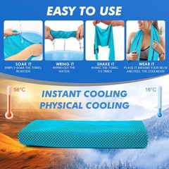 Csite 6 Pack Cooling Towels 47X12 For Neck And Face Ice Towel For Hot Weather