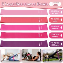 Hoedia Pilates Kit for Women, Equipment Ring and Ball Set with Pink