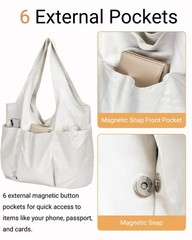 Herald Vegan Leather Large Hobo Bags for Women, Slouchy Shoulder Bag Tote Han…