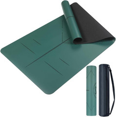 Natural Rubber Yoga Mat – Non Slip Non Toxic – 5Mm Thick Yoga Mat for Hot Yoga/P