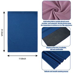BBTO Cooling Towel Microfiber Ice Cool Cold Sport Face Small, Mixed Colors
