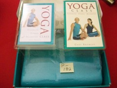 THE COMPLETE YOGA CLASS BY GARY BROMLEY-BOOK, DVD, YOGA MAT BRAND NEW-NEVER USED