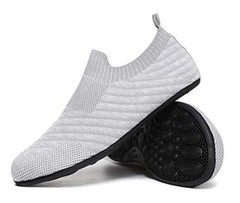 Lightweight Slip on Grip Indoor House 14.5-15.5 Women/12.5-13.5 Men Gray20005