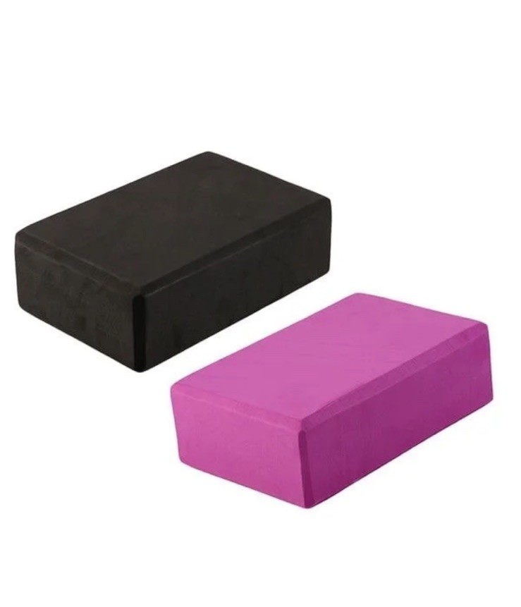Yoga Block EVA Foam Brick Non-Slip Stretching Aid Gym Pilates Exercise Fitness