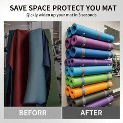 Silent Mat Holder – Adjustable Yoga Strap for Effortless Carrying and Storage