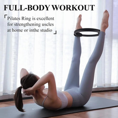 10 Pack Pilates Ring 15 Inch Magic Circle Bulk Set for Yoga and Fitness, Lightwe