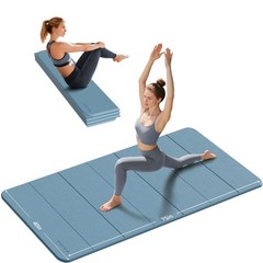 PAIDU Foldable Yoga Mat thick- 2/5″ (10MM) TPE Non-Slip Design, Quick Foldᦁ