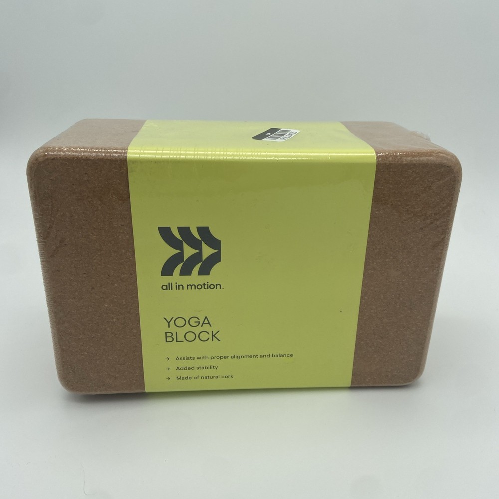 ALL IN MOTION CORK YOGA BLOCK – BROWN