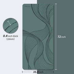 Large Yoga Mat-72’x36’x0.4’ Extra Width ＆ Thick,Comfortable,Non-Slip Exercise