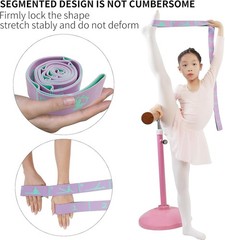 2 PCS Adjustable Stretching Straps for Kids – 8 Loops for Gymnastics & Dance