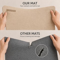 10 mm Yoga Mat 72″x26″ TPE Non-Slip Exercise Mat 0.4″ Thick, Easy-to-Carry Fi…