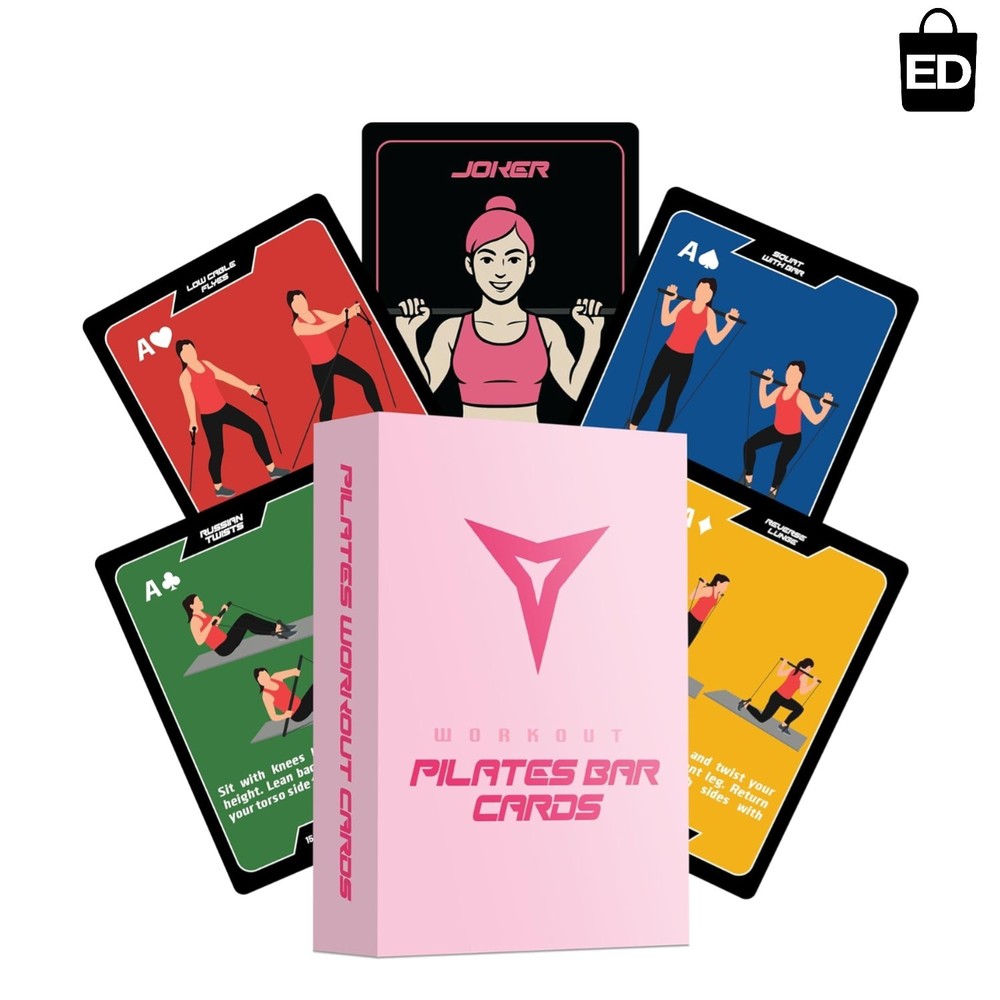 Engaging Pilates Workout Cards Deck – Bodyweight Fitness for All Levels