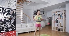 weighted hula hoop Exercise Fitness workout Ring Hoola & 1 Ball