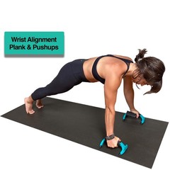 Yoga-Grip, Premium Quality Wrist Alignment Yoga Blocks to Teal, Black