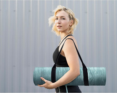 Extra Thick Yoga Mat, 2/5 Inch (10MM), Natural Rubber and TPE Non Slip Yoga Mats