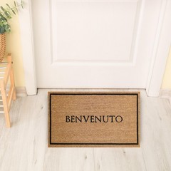 Kera House Doormat with Coconut Fibres, Stain Resistant Carpet for the Right…