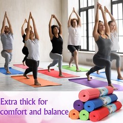Wettarn 18 Pieces Yoga Mats Bulk Non Slip Exercise Mats Fitness Mats Workout …