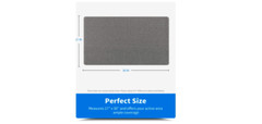 Non-Slip Bathtub Soft Mat Shower Bath Tub PVC Loofah Bathroom Grey 17 x 30 Inch
