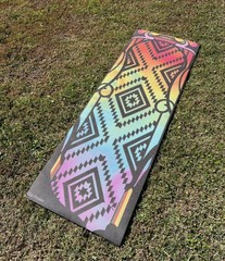 Limited Edition Ellie Paisley Double Sided Yoga Mat. Never Used See Description