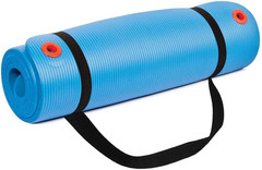 1/2 Inch Non-Slip Exercise Mat with Carry Strap for Men & Women – Thick Foam Sur
