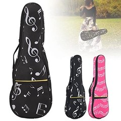 KingPoint Ukulele Bag 23 Inch Ukulele Bag Waterproof Oxford Musical Note Case