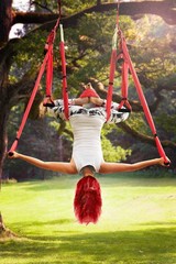 Yoga4You Aerial Yoga Swing Set – Yoga Hammock Hanging Swing – Aerial Sling In…