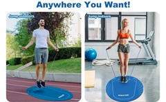 Jump Rope Mat Outdoor Indoor, Oval 52” x 36” Non-slip Fitness Exercise Mat,