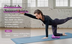 2 Packs Yoga Knee & Elbow Cushions – Extra Thick Foam for Knees, Elbows, Wrists,