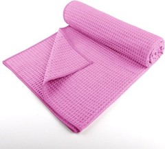 Microfiber Yoga Mat Towels – 2-Pack, 26.5″ x 72″ – Blue & Pink Elegance