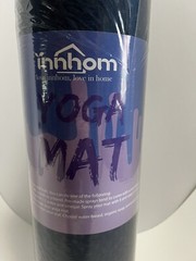 Innhom Dark/ Light Blue Yoga Mat 24” X 72” 1/3” Thick In Original Package