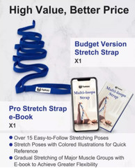Tumaz Multi – Loops Strap – 10 Loops Non-Elastic Yoga Strap – One Size Fits All