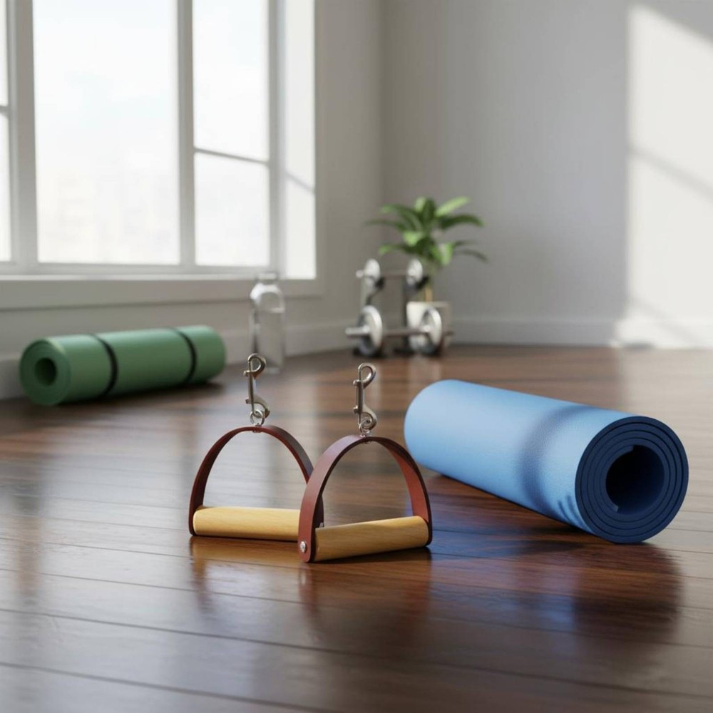 2 Pieces Pilates Reformer Handle Traditional Design Sports Gear Sturdy Duty