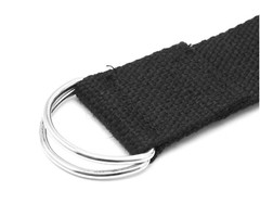 EVA Yoga Block Black High Density Easy Grip and Black Resistance Yoga Strap